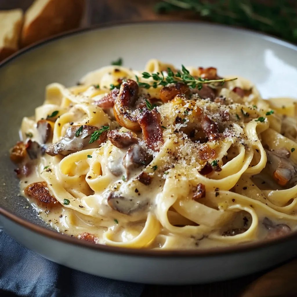 Pasta mit Pfifferlingsoße
