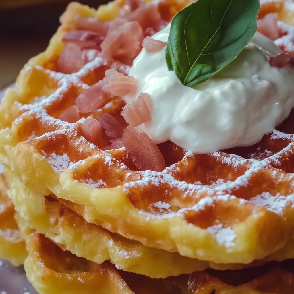 Knusprige Waffeln aus Kartoffeln