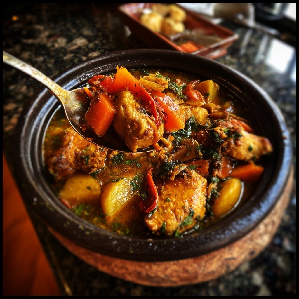 Internationale Küche Marokkanisches Hähnchen-Tagine