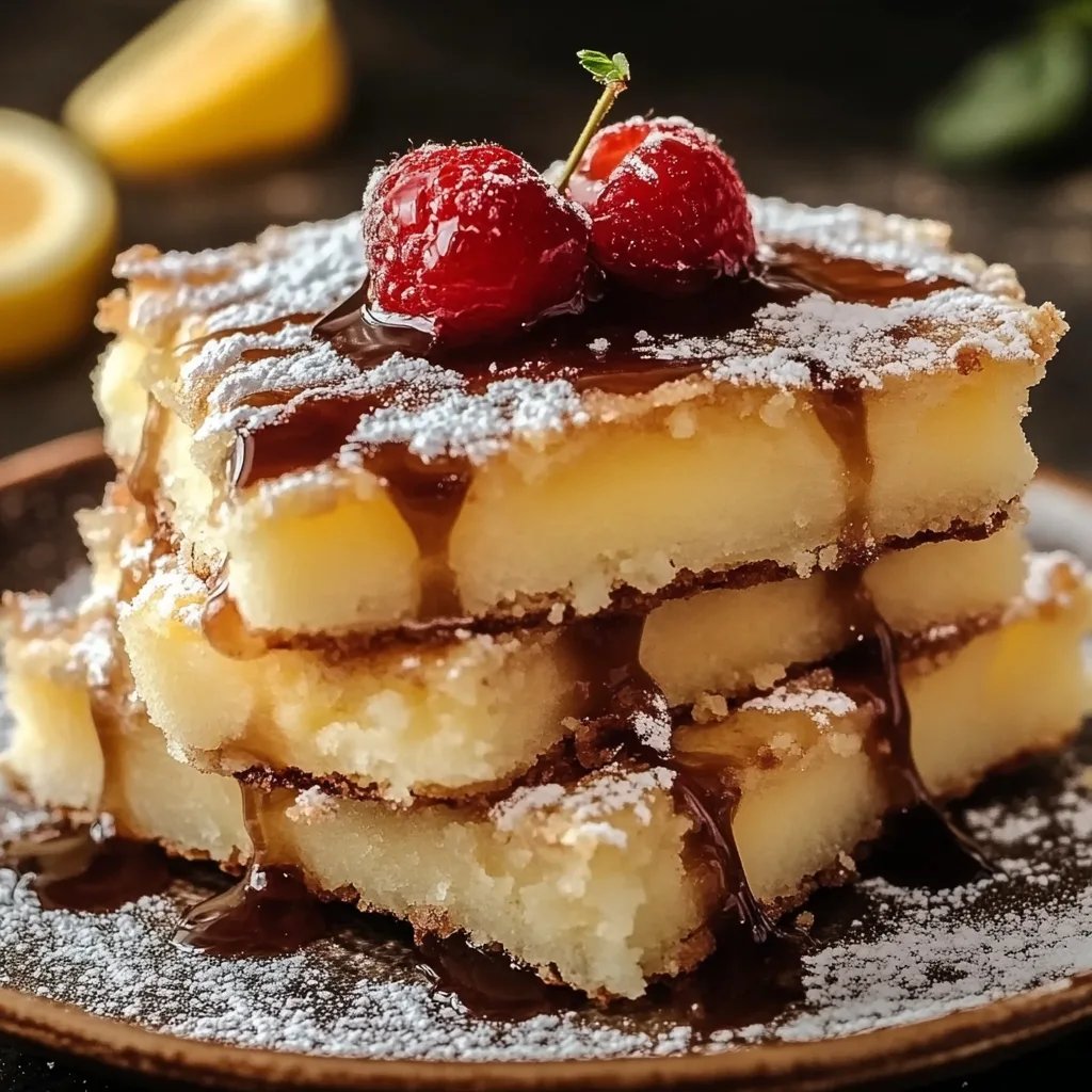 Zitronen-Brownie-Riegel