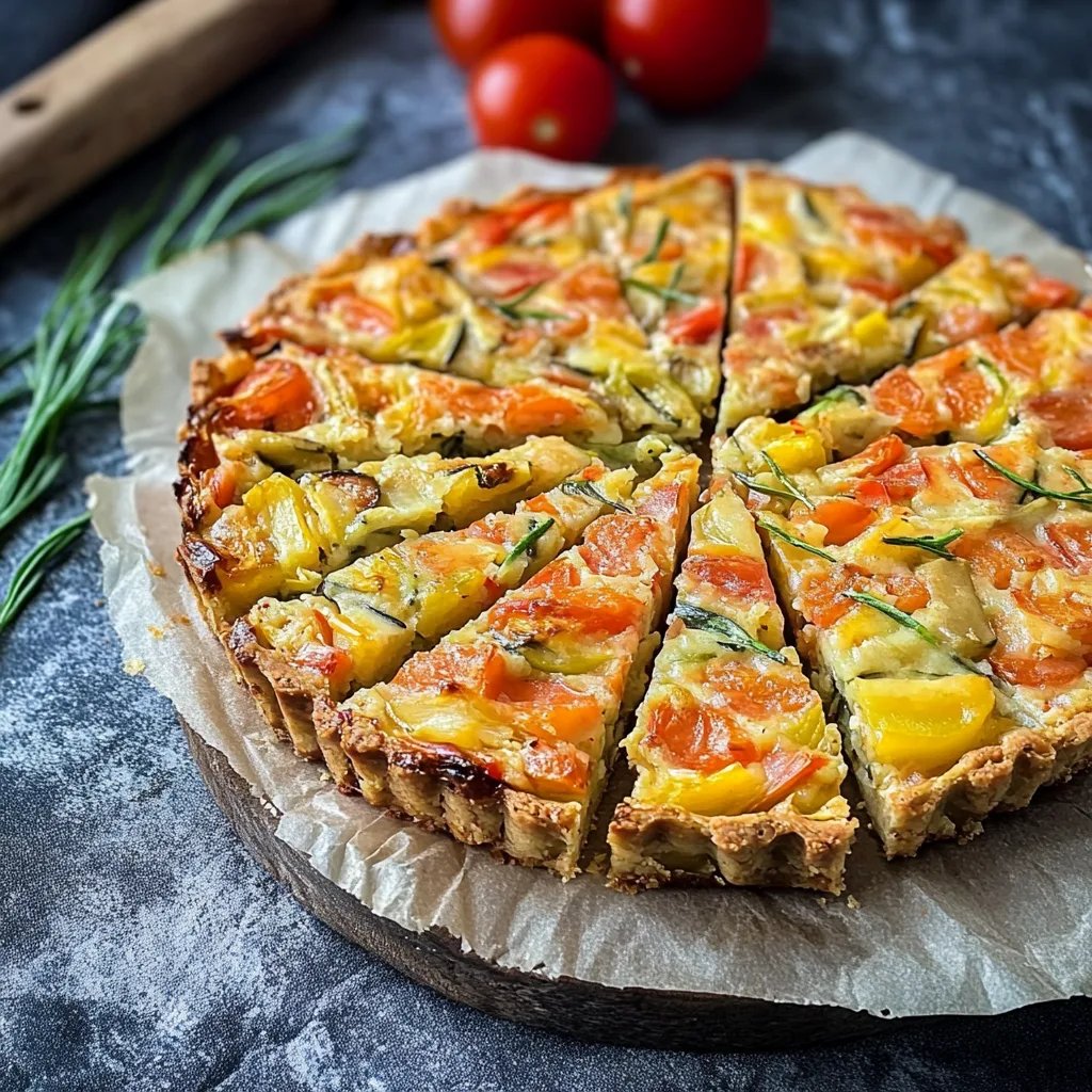 Gemüsekuchen mit Kartoffeln