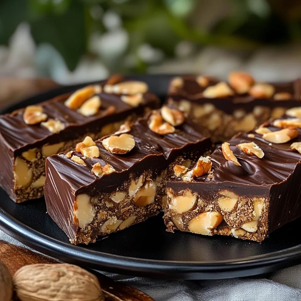 Zuckerfreie Schoko-Erdnussriegel
