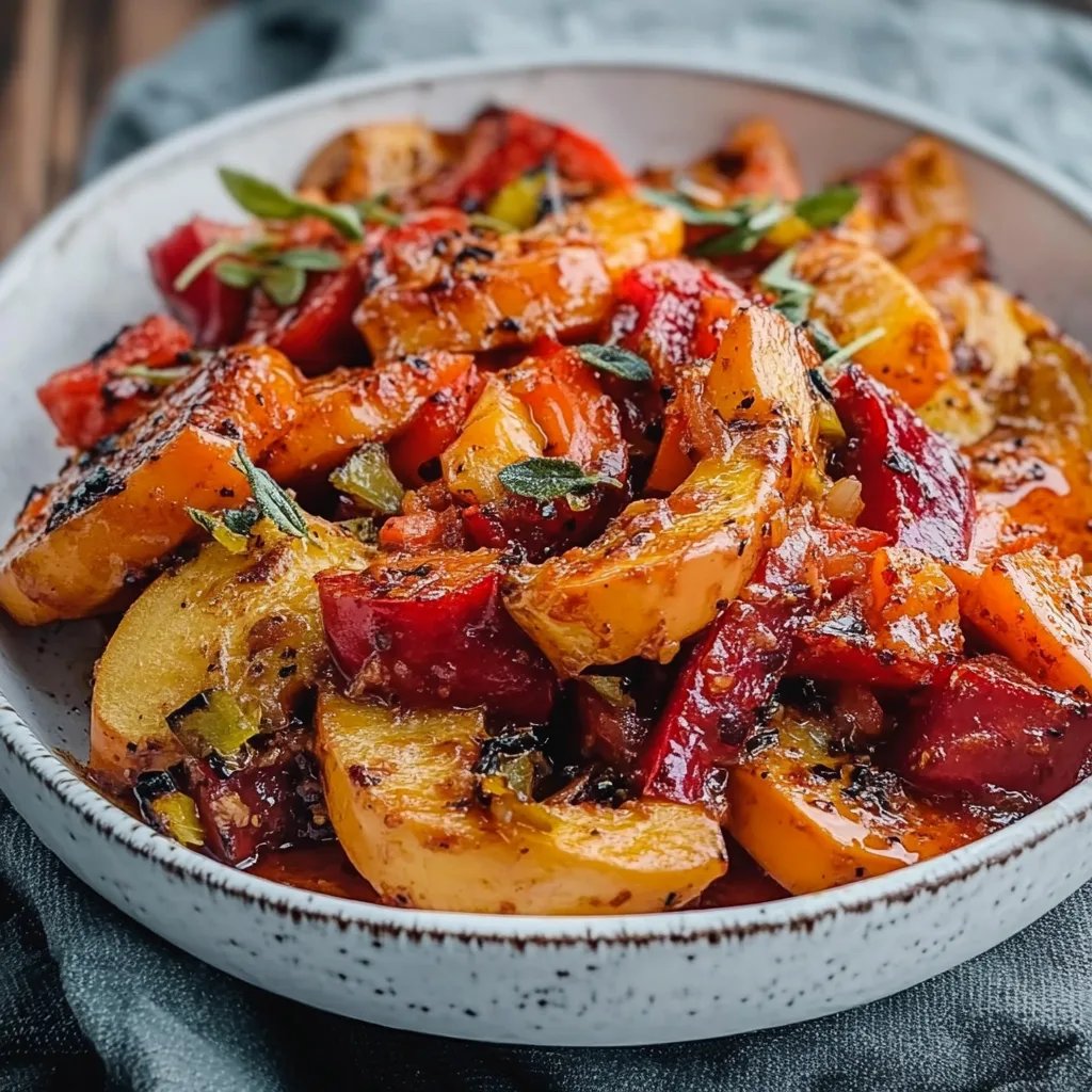 Knackige Gemüsepfanne mit Hähnchen