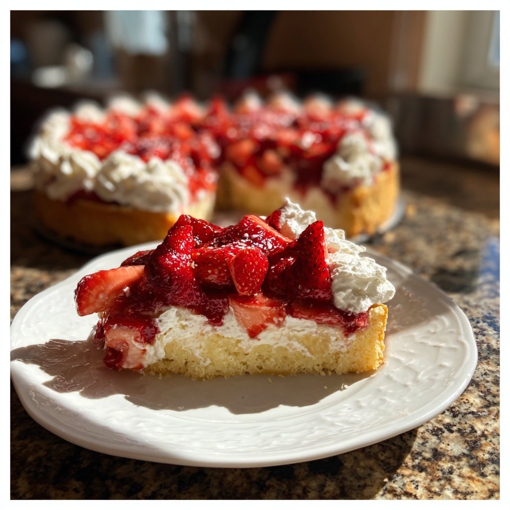 Erdbeerkuchen Mit Sahne