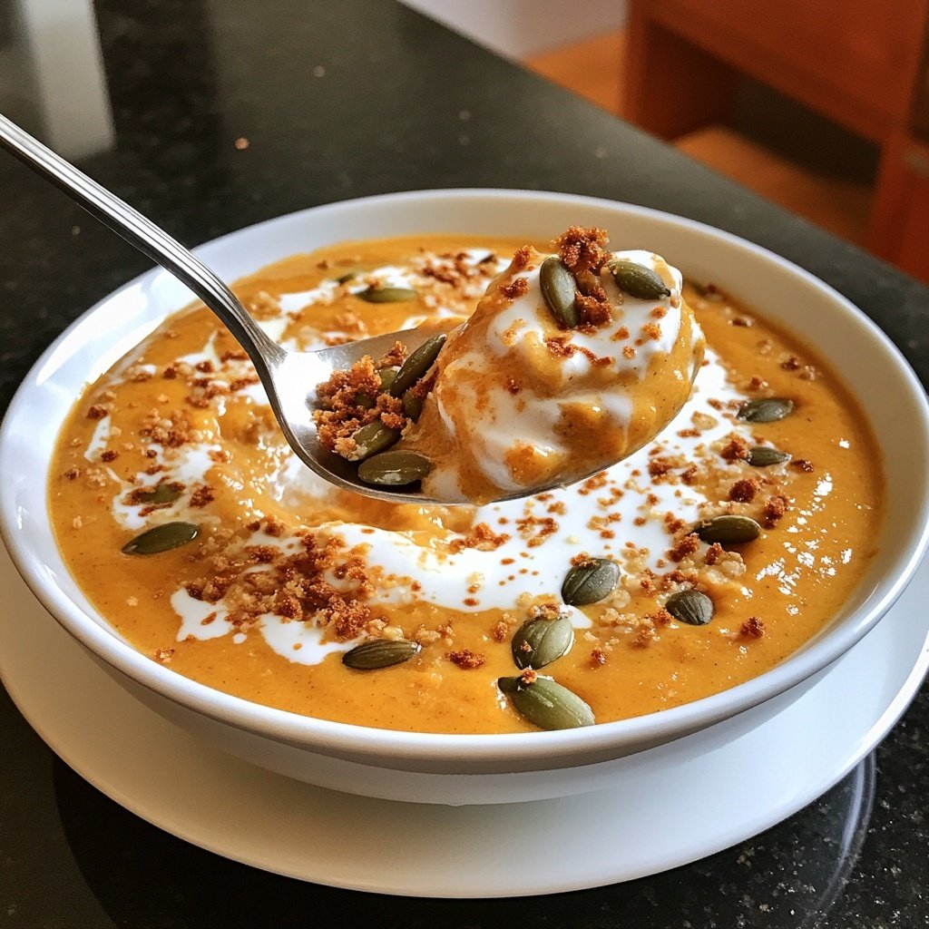 Kürbissuppe aus dem Ofen