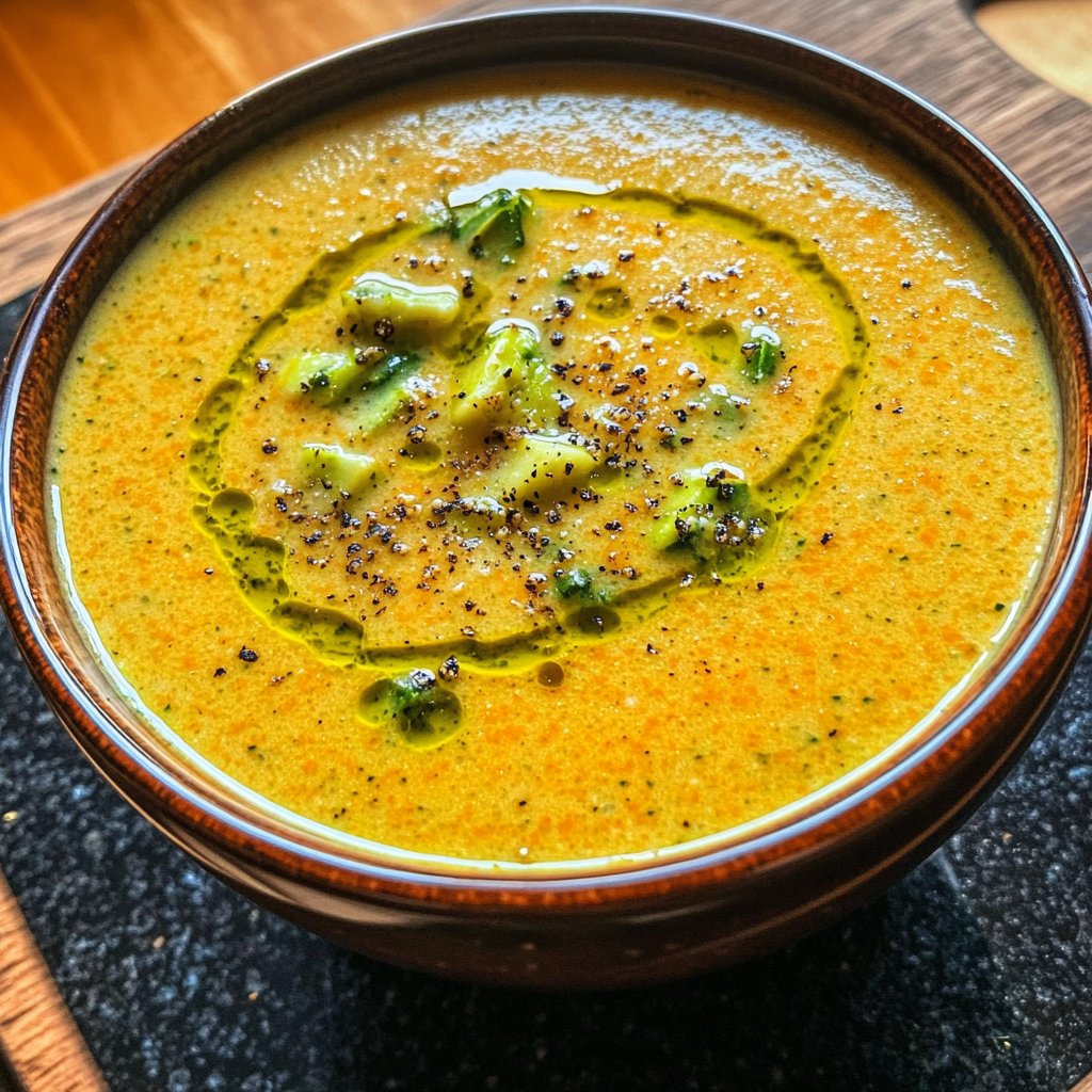 Cremige Kürbissuppe mit Zucchini