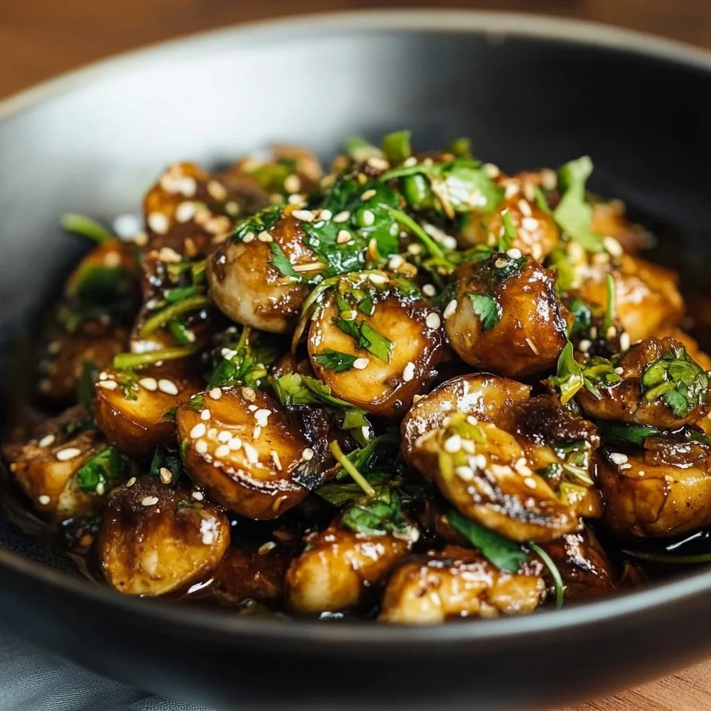 Gerösteter Rosenkohl mit Sojasauce