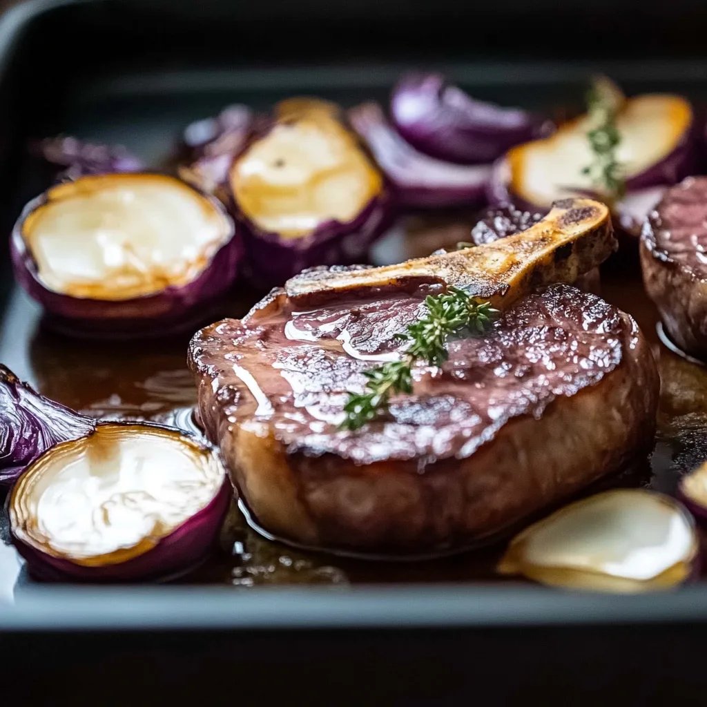 Gebackene Rotkohlsteaks mit Ziegenkäse
