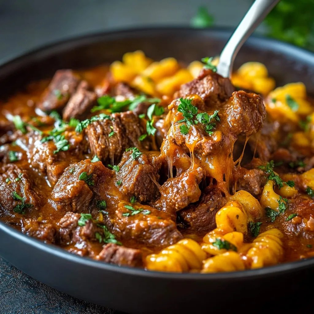 Saftiger Hackfleisch Nudelauflauf