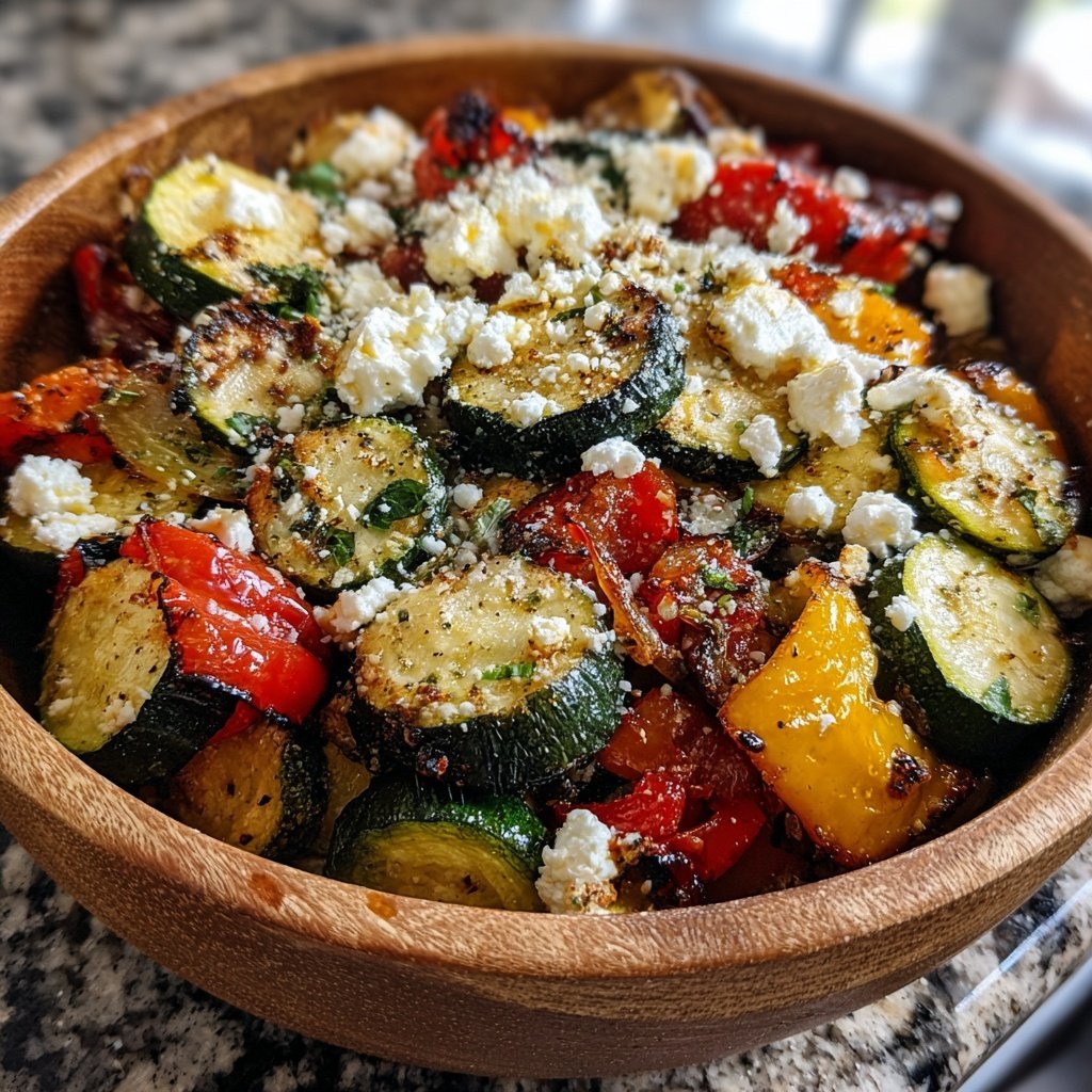 Gesund & Leicht Mediterrane Gemüsepfanne mit Feta