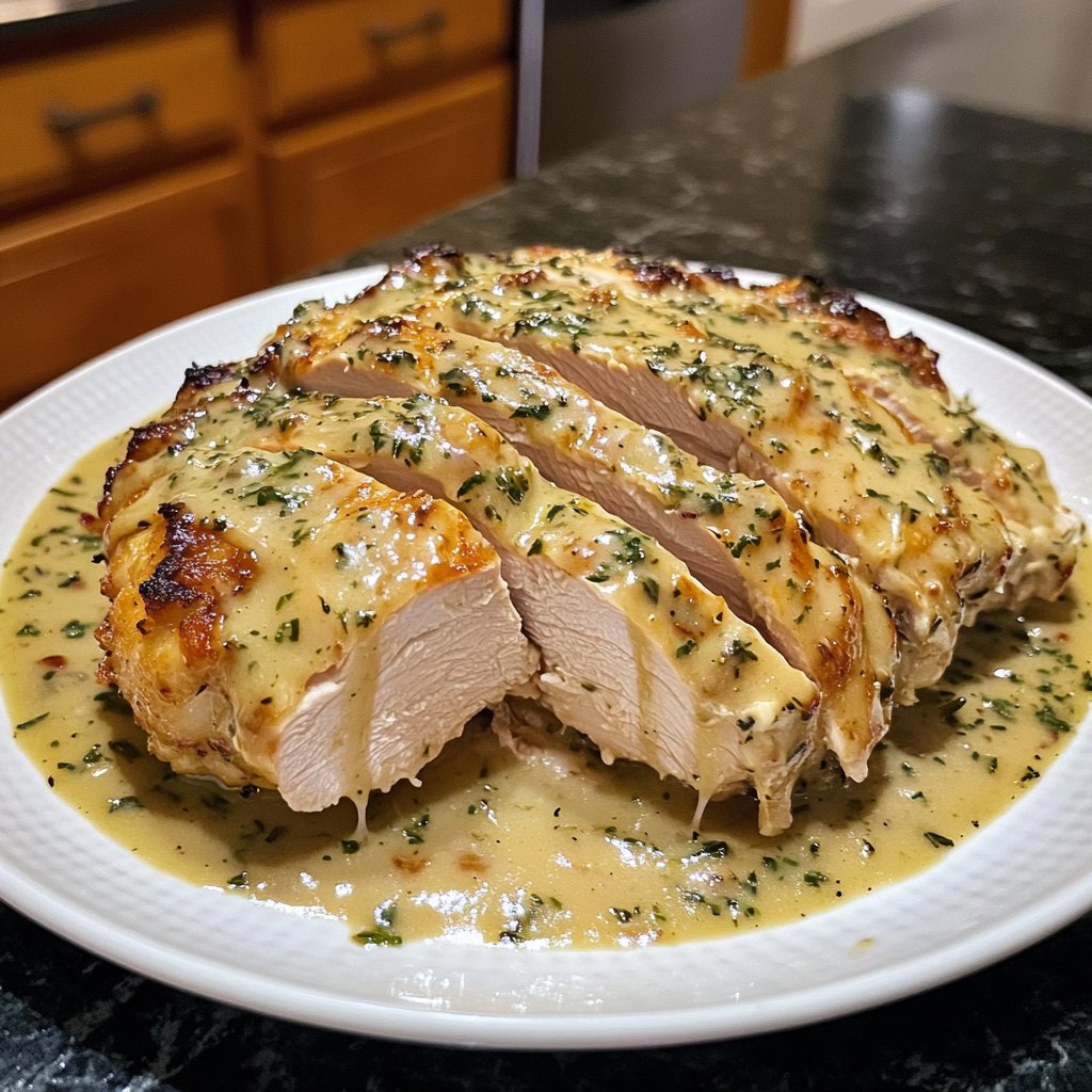 Hähnchenbrust in leichter Sahnesauce