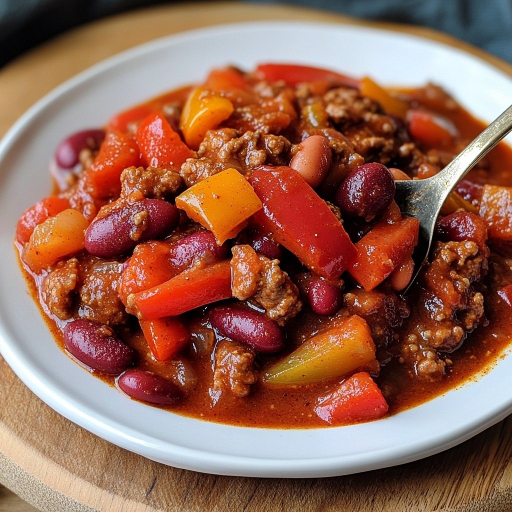 Chili sin Carne mit Paprika