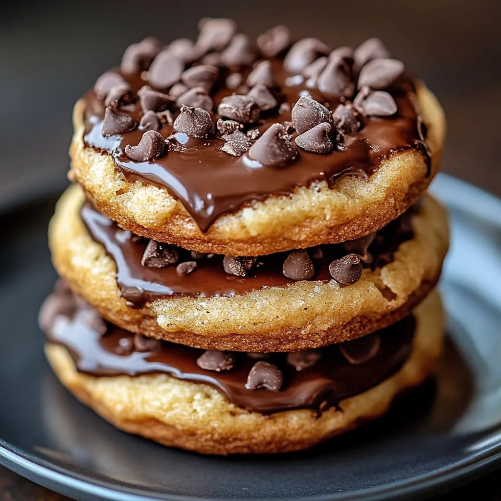 Weiche und zähe Schokoladenkekse