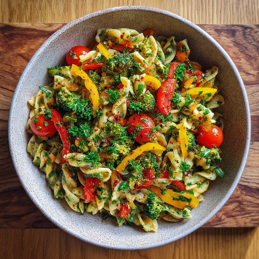 Mediterraner Nudelsalat Mit Brokkoli