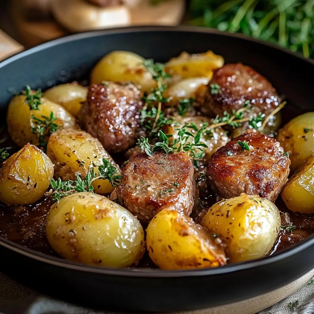 Rosenkohl Auflauf mit Kartoffel und Hackfleisch